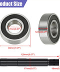 Premium Mini Bike Jackshaft Shaft Kit with 420 Sprocket parts, includes 17mm bore bearings and black steel shaft for Coleman CT200U.