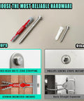 Heavy Duty Furniture Anchors Tough As Nails For Baby Proofing Earthquake Safety 304 Stainless Steel Rock Solid Anti Tip Brackets kit parts