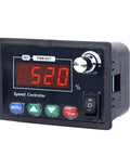 Badass 40A Dc Motor Speed Controller With Sharp Digital Display And Pwm Adjustments For Hassle Free Forward Reverse Direction Changes On 12 To 48 Volts mounted on a black face with digital readout and control buttons.