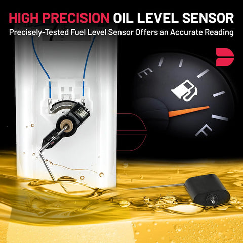 High precision oil level sensor for accurate fuel measurement in vehicles