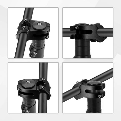 Multiple angles of 22.2mm Bike Stem 40mm Short Aluminum Alloy Beefy 6061 T6 CNC Machined 3D Forged for Kid Riders MTB BMX Pit Bike