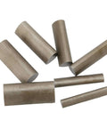 Drop-shaped dies from 45 Steel Jewelry Punch Die Disc Cutter Set, 7-Piece forming tools for metal and brass sheet crafts.