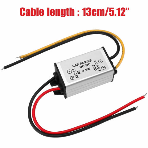 DC Buck Converter Module 24V-12V To 1.5V, 3A Output, 4.5W Power Regulator With 13cm Cable, Step Down Power Supply