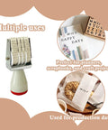 Monthly Date Stamp Set With Weather Icons And Calendar Stamps For Planners Easy Peasy Organizer Craft Supplies Hella Convenient Number Trackers That Make Daily Planning A Total Breeze Without Any Stress Or Trouble, manual spin stamp with date and weather icons.