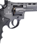 Licensed Dan Wesson WG CO2 Metal High Power 6mm Magnum Gas Revolver For Airsoft Black 6 Inch Barrel side view