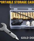 Keyless Rotary Drill Chuck Collet Set for 0.5 to 3.2 mm Shank Includes 10 Brass Collets Quick Change Nut Kit Replacement Parts
