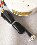Close-up of Air Conditioner Indoor Fan Replacement Parts With DC Brushless Motor SIC 310 30 1 showing wiring details.