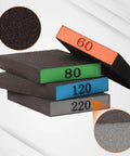 12 Pack Sanding Block With 60 80 120 220 Grit Sanding Sponges Washable And Reusable Handy Wood And Drywall Sandpaper Block