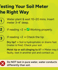 Instructions for testing Plant Moisture Meter For Healthy Pots An Easy To Use Soil Probe That Stops Overwatering No Battery Needed