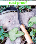 Hand Weeder Sickle Hoe For Garden Weeding And Weed Removal 11 Inch Nejiri Kama Blade Tool with carbon steel blade and wood handle in garden