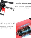 Built Tough Electric Pipe Cutter And Threading Machine Set With Killer 2300 Watt Motor, strong locking clamp and all copper wound motor.