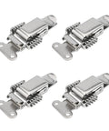 Spring Loaded Latch Set 4Pcs Stainless Steel Draw Latch Hardware For Toolboxes Cabinets Chests Boxes And Wooden Cases