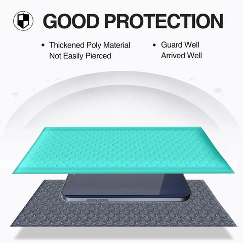 Teal Bubble Mailers 10.5x16 Inch 25 Pack Poly Padded Envelopes Self Seal Waterproof Opaque Packaging For Clothes Large #5 Mailing Bags