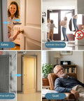 Image of Silent Glide Hydraulic Door Closer in action, showing soft close features, ensuring safety for children and pets.