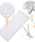 Close-up of Three Pack Finch Sock Feeders Budget Friendly With Thistle Seed Bags For Outdoors And Garden, white mesh detail
