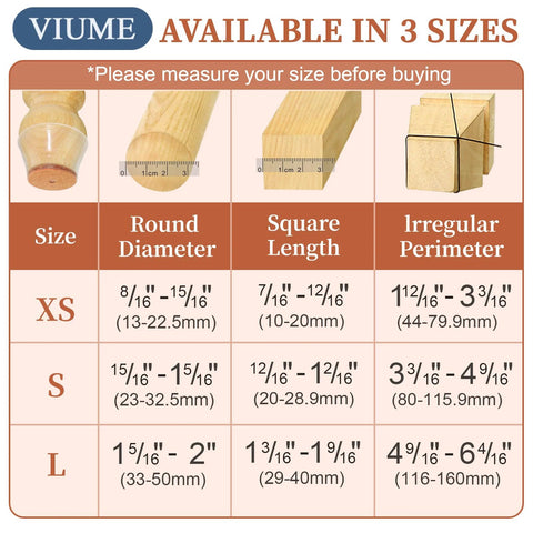 24 Pack Chair Leg Protectors With Silicone Covers And Felt Pads For Hardwood Floors Anti Scratch Noise Reduction Fits Round And Square Chair Legs From One To Two Inches In Diameter size chart