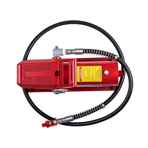 Built Like A Tank 10 Ton Air Powered Hydraulic Pump 10000 Psi Foot Control Tool With Quick Attach Swivel Air Line Lubricator Hose For No Sweat Shop Fixes And Serious Heavy Lifting