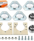 1 Inch Live Axle Bearing Kit For Go Karts Mini Bikes Trikes And Off Road ATVs With 3 Hole Flangette Mount Hangers