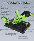 Upgraded Angle Grinder Stand With 45 Degree Clamp and Slide Handle for 100Mm 115Mm and 125Mm Grinders Adjustable Arm for 4 Inch Disks