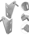 Heavy Duty Stainless Steel Refrigerator Door Hinges 28mm Pivot Distance Two Pack Freezer Door Replacement Parts