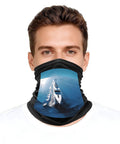 Cooling Neck Gaiter For Men And Women With Yacht Sailboat Print Sun Protection Polyester Breathable Moisture Wicking Face Mask