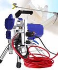 Shop Ready Airless Paint Sprayer With 2500 Watt Motor handles one gallon flow, featuring 32 foot hose and W621 tip.