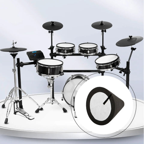 Piezo Trigger Cone For Electronic Drums And Percussion Gear 1.38x1.46 Inch Pack Of 5 with drum kit background
