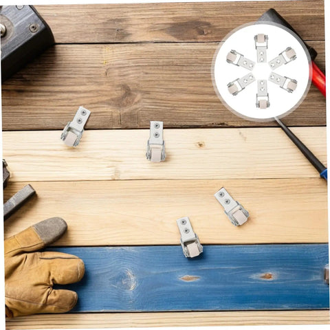 Six Piece Set Of One Inch White Nylon Sliding Roller Guide Wheels For Heavy Duty Furniture And Cabinet Drawer Tracks Featuring Smooth As Butter Caster Pulleys With Rock Solid Build For Hassle Free Storage Upgrades on wooden surface.