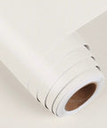 Cream White Peel And Stick Contact Paper 24 By 200 Inch Self Adhesive Wallpaper Roll close-up showing matte finish and roll detail