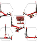10 Ton Hydraulic Auto Frame Straightener And Car Body Repair Puller For Frame Alignment, shown in multiple angles