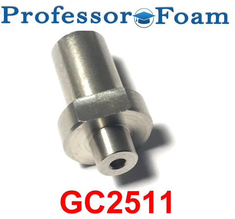 P2 Mix Chamber Insert For Graco GC2511 And Probler P2 Systems Fits GC2501 Chamber Ideal Aftermarket Replacement For Spray Foam Coatings And Bedliner Pros Easy Install Durable Spare Part With Warranty Friendly Policy. metal GC2511 mix chamber insert on white background