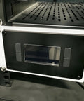 Slick 19 Inch Server Rack Mounting Plate For Electronic Controllers And Network Equipment With Heavy Duty Steel Mounting Brackets front view.