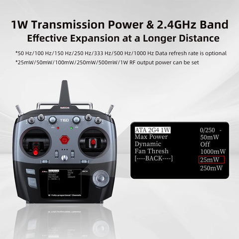 Radio controller compatible with ELRS Nano 2.4GHz Long Range FPV Transmitter Module Beefed-Up 1W High Power Boost For Drones