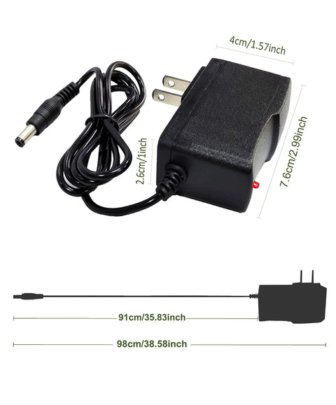 Beefy Little 3V 1A DC Power Supply Adapter 100-240V AC To DC 3V 1000mA Output 5.5mm X 2.5mm Plug with 39 inch cord