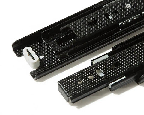Premium Full Extension Ball Bearing Drawer Slides For Furniture Slick Glide Hardware Pair 19 Inch Extended Black Rustproof Built Tough Zero Fuss Installation Jobs