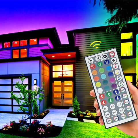 44 Key RGB LED Strip Light Controller Kit With IR Remote And Receiver, 24V Power Adapter For Easy Color Changing Mood Lighting, Plug And Play Setup For RGB Strips, Works With Bluetooth LED Light Strips