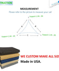 Instructions for Blue Triangular Outdoor Shade Sail Heavy Duty HDPE 180GSM Air Permeable UV Block Canopy measurement and fabric samples