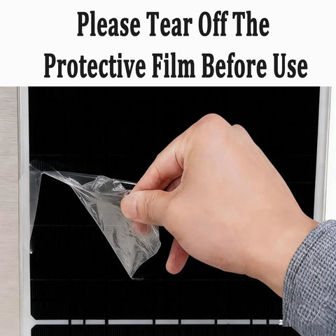 Hand peeling film from Solar Powered Fan Kit 12.6 Inch IPX7 Weatherproof With 15W Solar Panel And Dual Waterproof Fans
