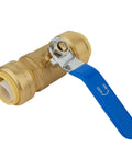 Pack Of 2 1/2 Inch Push Fit Full Port Ball Valves For Hot And Cold Water With Disconnect Clip Quick Tool Free Installation Lead Free Brass UPC Certified Connects Pex CPVC And Copper Pipe O Ring For Leak Free Seals