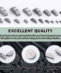 164-piece Boeray woodruff key set in 17 metric sizes; carbon steel keys arranged in rows for crankshaft use