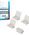 6-Pin To Cut-End Connector For Hue Solo Lightstrip Micro 6-Pin V4 White 4 Pack shown in packaging with connectors