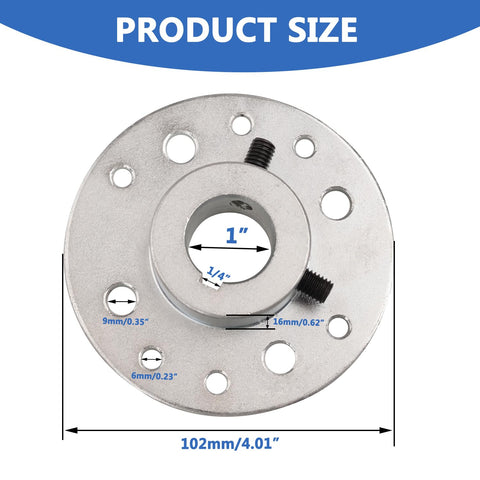 Go Kart Rear Sprocket Kit 60T 420 Chain With 1 Inch Bore And One Quarter Inch Keyway, 8 Hole Hub, size 102mm steel