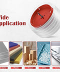 Six And One Quarter Inch Hole Saw Kit For Recessed Lighting With Dust Bowl Catcher Bi Metal Cutter for wide applications
