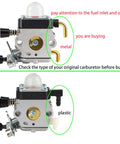 FS55R Carburetor Air Filter Cover For STIHL Trimmers metal and plastic fuel inlet comparison view