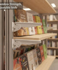 Adjustable Pillar Shelf Bracket For Retail Displays And Modular Shelving Heavy Duty Metal Support For Glass Or Wood Shelves