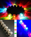 LED Bike Wheel Lights Valve Caps Set Multicolor Waterproof Spoke Reflectors for Bicycles Motorcycles and Cars Safe Night Visibility