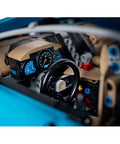 Bugatti Chiron Scale Model Kit For Gearheads Realistic Engine And Detailed Technic Build cockpit dashboard close-up