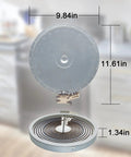 Upgraded 9 Inch Dual Radiant Surface Element Replacement for Electric Stoves and Oven Ranges with dimensions displayed