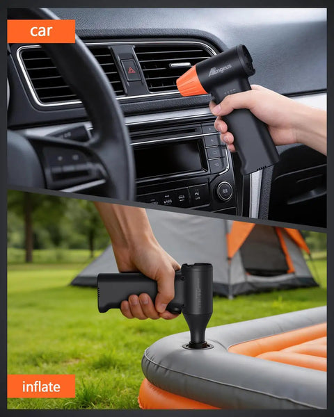 Cordless Air Duster 130000 RPM With 3 Gear Speed Handheld Blower Rechargeable cleaning car interior and inflating air mattress