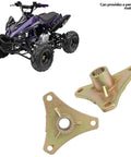 Two Piece Rear Spline Axle Hub 17 Tooth Beefy Steel Alloy Direct Bolt Up Fitment For 110Cc Mini Atv And Go Kart showing detail with ATV.